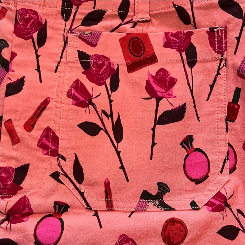 NWT Colette Anthro Anisa Makhoul Pink Skirt💄 - Picture 9 of 15